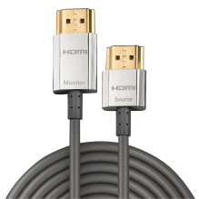 HDMI Laidas - LINDY CROMO Slim HDMI DIdelės Spartos A / A Laidas, M / M, 3 m, Juodas HDMI Laidas - LINDY CROMO Slim HDMI DIdelės Spartos A / A Laidas, M / M, 3 m, Juodas