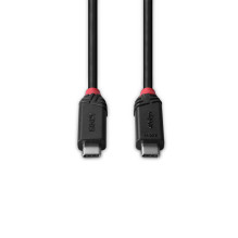 USB kabelis - LINDY USB4 Type C Laidas, M / M, 40Gbps, 240W PD, 1 m, Juodas USB kabelis - LINDY USB4 Type C Laidas, M / M, 40Gbps, 240W PD, 1 m, Juodas