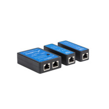 Tinklo Kabelių Testeris - Lanberg NT-0404 PoE Testeris BNC RJ-11 RJ-45 Juodas Mėlynas Tinklo Kabelių Testeris - Lanberg NT-0404 PoE Testeris BNC RJ-11 RJ-45 Juodas Mėlynas