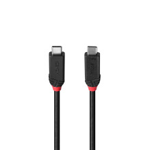USB kabelis - LINDY USB4 Type C Laidas, M / M, 40Gbps, 240W PD, 1 m, Juodas USB kabelis - LINDY USB4 Type C Laidas, M / M, 40Gbps, 240W PD, 1 m, Juodas
