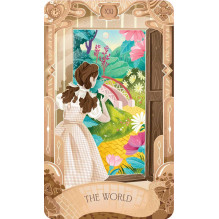 Tarot Kortų Rinkinys - Wizard of Oz 78 Kortų Instrukcijų Knyga Dekoratyvi Dėžutė