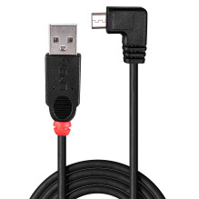 USB Laidas - LINDY Type A į Micro-B, 2 m, Dešinės Pusės Jungtis, USB 2.0 USB Laidas - LINDY Type A į Micro-B, 2 m, Dešinės Pusės Jungtis, USB 2.0
