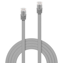 Network Cable - LINDY Cat.6 U/UTP Flat Network Cable, RJ45, M/M, 250MHz, 32AWG, 1 m, Grey Network Cable - LINDY Cat.6 U/UTP Flat Network Cable, RJ45, M/M, 250MHz, 32AWG, 1 m, Grey