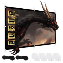 Projector Screen - Maclean MC-166 84' 4:3 175x131cm Tension Hooks Projector Screen - Maclean MC-166 84' 4:3 175x131cm Tension Hooks