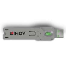 USB Accessory - LINDY USB A Port Lock Key No. 40451 40461 ABS 18x75,16x12mm Green