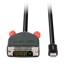 DisplayPort Adapteris - LINDY Mini DisplayPort į DVI Adapteris, 1920x1200@60Hz, 2 m, Juodas DisplayPort Adapteris - LINDY Mini DisplayPort į DVI Adapteris, 1920x1200@60Hz, 2 m, Juodas