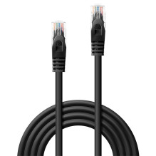 Network Cable - LINDY Cat.6 U/UTP Network Cable, RJ45, M/M, 250MHz, CCA, 3 m, Black