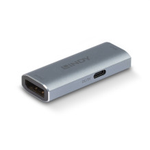 Adapteris - LINDY DisplayPort 1.4 Repeater 8K60 10m / 4K60 20m, Sidabrinis Adapteris - LINDY DisplayPort 1.4 Repeater 8K60 10m / 4K60 20m, Sidabrinis