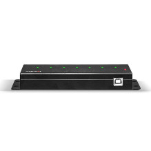 USB Hub - LINDY 7-Port USB 2.0 Metalinis Hub su Montavimo Laikikliais ir Maitinimo Šaltiniu USB Hub - LINDY 7-Port USB 2.0 Metalinis Hub su Montavimo Laikikliais ir Maitinimo Šaltiniu