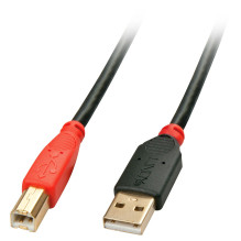 USB kabelis - LINDY USB 2.0 A / B Aktyvus Laidas, Pratęsimas Tiesioginiam Prietaiso Prijungimui, 15 m, Juodas USB kabelis - LINDY USB 2.0 A / B Aktyvus Laidas, Pratęsimas Tiesioginiam Prietaiso Prijungimui, 15 m, Juodas
