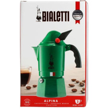 Coffee Maker - Bialetti Moka Break 3 Cups 190mm Aluminum Green Coffee Maker - Bialetti Moka Break 3 Cups 190mm Aluminum Green