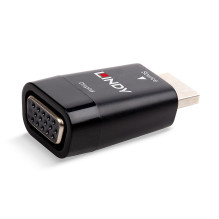 Adapter - LINDY HDMI to VGA Converter, Black Adapter - LINDY HDMI to VGA Converter, Black