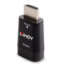 Adapter - LINDY HDMI to VGA Converter, Black Adapter - LINDY HDMI to VGA Converter, Black