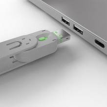 USB Accessory - LINDY USB A Port Blocker 4 pcs. + Key, 55x19x12mm, Green USB Accessory - LINDY USB A Port Blocker 4 pcs. + Key, 55x19x12mm, Green