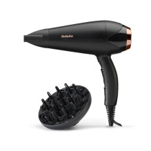 Džiovintuvas - Plaukų Džiovintuvas BaByliss D570DE 2200W su Difuzoriumi ir Koncentratoriumi Juodas Džiovintuvas - Plaukų Džiovintuvas BaByliss D570DE 2200W su Difuzoriumi ir Koncentratoriumi Juodas