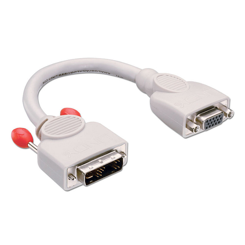 Adapter - DVI-I to VGA 0.2m for dual monitor setup