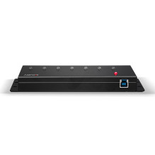 USB Hub - LINDY 7 Port USB 3.0 Metal Hub, 5 Gbps, Black USB Hub - LINDY 7 Port USB 3.0 Metal Hub, 5 Gbps, Black
