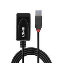 USB Prailginimo Laidas - LINDY USB 3.0 Aktyvus Prailginimo Laidas Type M / F, 5 m, Juodas USB Prailginimo Laidas - LINDY USB 3.0 Aktyvus Prailginimo Laidas Type M / F, 5 m, Juodas