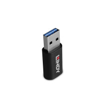 Adapteris - USB 2.0 Type A M / F į C F, PVC Korpusas, Nikelio Danga Adapteris - USB 2.0 Type A M / F į C F, PVC Korpusas, Nikelio Danga