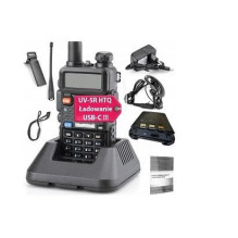 Radijo Ryšio Prietaisas - UV-5R HTQ USB-C 64-108 MHz, 1800 mAh, VOX, Triukšmo Slopinimas