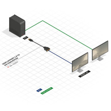 Adapteris - LINDY DisplayPort 1.2 į DVI-D Basic Adapteris, Maksimali Raiška 1920x1080@60Hz / 1920x12000@60Hz, 150 mm, Ju