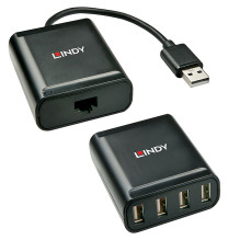 USB Ilgintuvas - LINDY 4 Prievadų USB 2.0 Cat.6 Ilgintuvas 60 m USB Ilgintuvas - LINDY 4 Prievadų USB 2.0 Cat.6 Ilgintuvas 60 m