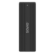 SSD Enclosure - SAVIO AK-84 M.2 SSD 10 Gbit/s USB Type-A Type-C Black
