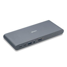 Kompiuterio Dokavimo Stotis - LINDY DST-Pro 5K XT, USB-C Nešiojamojo Kompiuterio Dokavimo Stotis, Trigubas 5K ekranas, 1