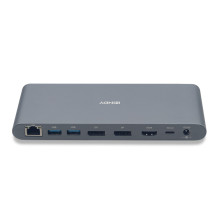 Kompiuterio Dokavimo Stotis - LINDY DST-Pro 5K XT, USB-C Nešiojamojo Kompiuterio Dokavimo Stotis, Trigubas 5K ekranas, 1