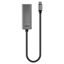 Tinklo Adapteris - LINDY USB 3.2 Type C į 2.5G Ethernet Konverteris, 5 Gbps, Sidabrinis Tinklo Adapteris - LINDY USB 3.2 Type C į 2.5G Ethernet Konverteris, 5 Gbps, Sidabrinis