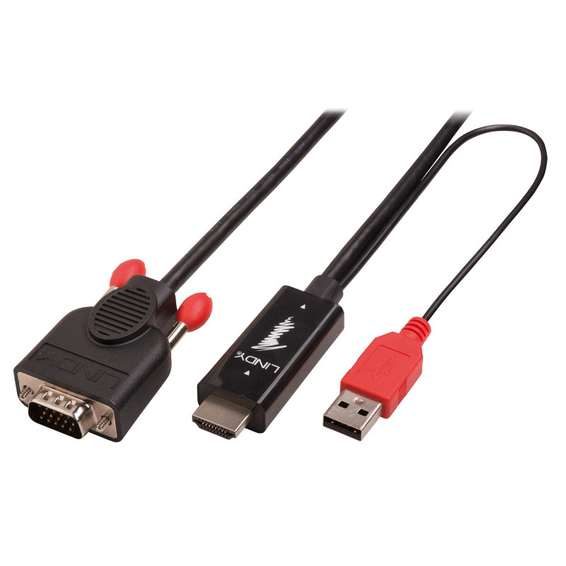 Adapter - HDMI to VGA 1m 1920x1200 4.95Gbps Nickel Plated