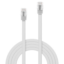 Tinklo Kabelis - LINDY Cat.6 U / UTP Plokščias Tinklo Kabelis, RJ45, M / M, 250MHz, 32AWG, 5 m, Baltas Tinklo Kabelis - LINDY Cat.6 U / UTP Plokščias Tinklo Kabelis, RJ45, M / M, 250MHz, 32AWG, 5 m, Baltas