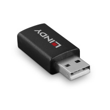 USB Adapteris - LINDY USB 2.0 Type A į A Duomenų Blokatorius, M / F, Juodas