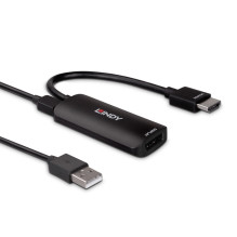 Adapter - LINDY HDMI 4K60Hz to DisplayPort 1.2 Adapter HDCP 2.2 USB Power
