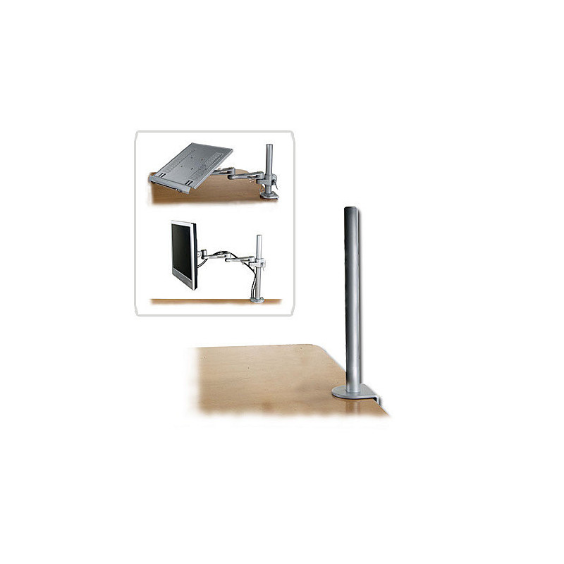 Workbench Clamp - LINDY Modular 450mm Bench Clamp Pole, 9kg Capacity, Aluminium, 450x80x88mm