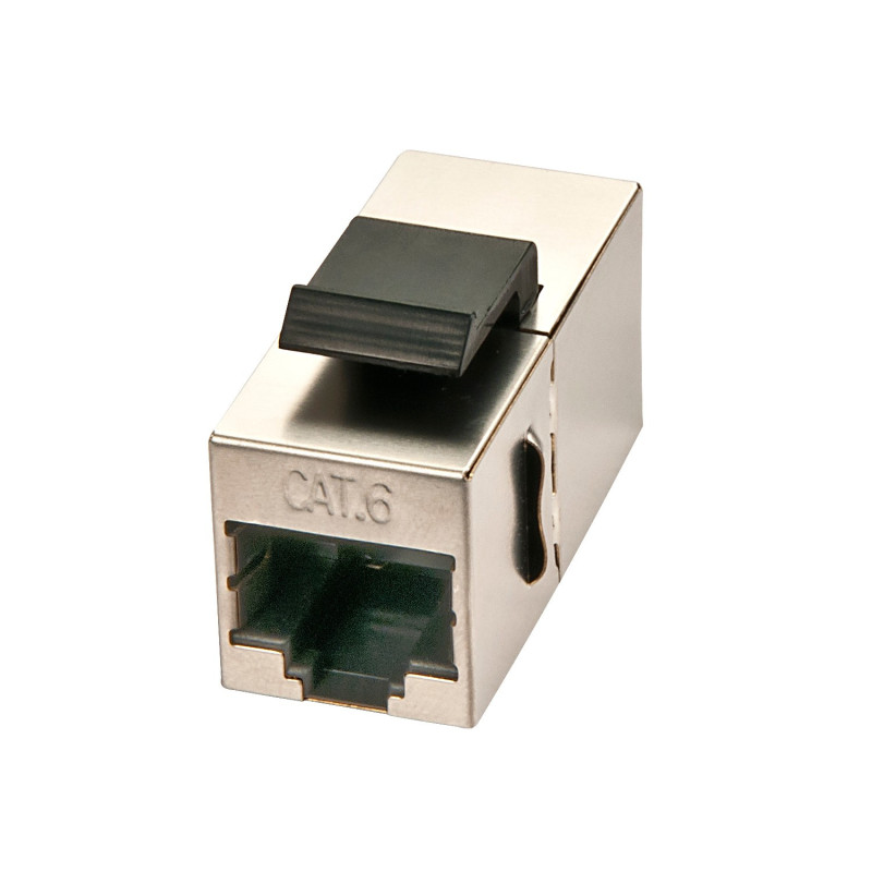 Network cable - Lindy Cat.6 STP RJ45 Female Coupler 360° Shielded