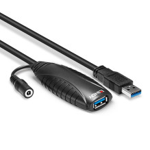 USB Extension Cable - LINDY USB 3.0 Active Extension Cable M / F, 10 m, Black USB Extension Cable - LINDY USB 3.0 Active Extension Cable M / F, 10 m, Black