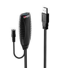 USB Prailginimo Laidas - LINDY USB 3.0 Aktyvus Prailginimo Laidas M / F, 10 m, Juodas USB Prailginimo Laidas - LINDY USB 3.0 Aktyvus Prailginimo Laidas M / F, 10 m, Juodas