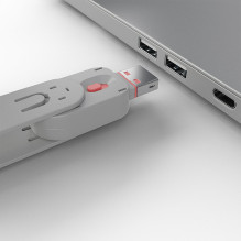 USB Prievado Blokatorius - LINDY USB A Prievado Blokatoriaus Raktas, Nr. 40450 ir 40460, 18x75.16x12mm, Rožinis USB Prievado Blokatorius - LINDY USB A Prievado Blokatoriaus Raktas, Nr. 40450 ir 40460, 18x75.16x12mm, Rožinis