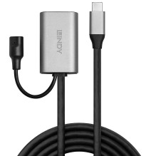 USB Prailginimo Laidas - LINDY USB 3.2 Prailginimo Laidas su USB Type C, 5Gbps, 5 m, Juodas USB Prailginimo Laidas - LINDY USB 3.2 Prailginimo Laidas su USB Type C, 5Gbps, 5 m, Juodas