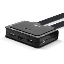 KVM Switch - LINDY 2 Prievadų HDMI 4K60, USB Type C KVM Switch, 3840x2160@60Hz, Juodas KVM Switch - LINDY 2 Prievadų HDMI 4K60, USB Type C KVM Switch, 3840x2160@60Hz, Juodas