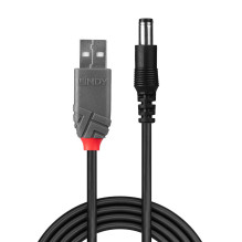 USB Cable - LINDY USB 2.0 Type A to 5.5mm DC Cable, 1.5 m, Black USB Cable - LINDY USB 2.0 Type A to 5.5mm DC Cable, 1.5 m, Black
