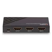 AV Switch - LINDY 2 Ports HDMI 8K60 7680x4320 48Gbps Remote Control AV Switch - LINDY 2 Ports HDMI 8K60 7680x4320 48Gbps Remote Control