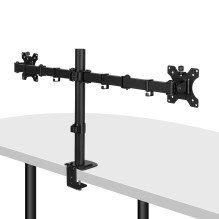 Monitor Mount - LINDY Dual Adjustable Monitor Mount 13-32', Black
