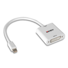 Adapter - LINDY Mini Display Port to DVI Converter, 1920x1200@60Hz, White