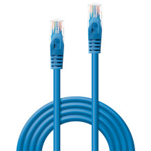 Network Cable - LINDY Cat.6 U/UTP Network Cable, RJ45, M/M, 250MHz, CCA, 5 m, Blue Network Cable - LINDY Cat.6 U/UTP Network Cable, RJ45, M/M, 250MHz, CCA, 5 m, Blue
