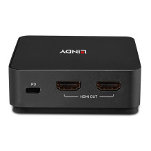 KVM Switch - LINDY 2 Port Type C, Dual HDMI 4K60 KVM Switch with USB 3.2 Gen 2, 100W PD KVM Switch - LINDY 2 Port Type C, Dual HDMI 4K60 KVM Switch with USB 3.2 Gen 2, 100W PD