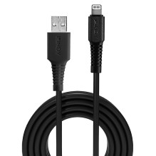 USB kabelis - LINDY USB Type A į Lightning Laidas, M / M, 480Mbps, 2 m, Juodas USB kabelis - LINDY USB Type A į Lightning Laidas, M / M, 480Mbps, 2 m, Juodas