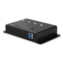 USB Hub - LINDY 4 Prievadų USB 3.0 Metalinis Hub 5Gbps su Montavimo Laikikliais USB Hub - LINDY 4 Prievadų USB 3.0 Metalinis Hub 5Gbps su Montavimo Laikikliais