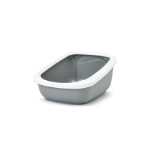Kačių Kraiko Dėžė - SAVIC Aseo Jumbo 67.5x48.5x29cm Plastikas Pilkas / Baltas Kačių Kraiko Dėžė - SAVIC Aseo Jumbo 67.5x48.5x29cm Plastikas Pilkas / Baltas